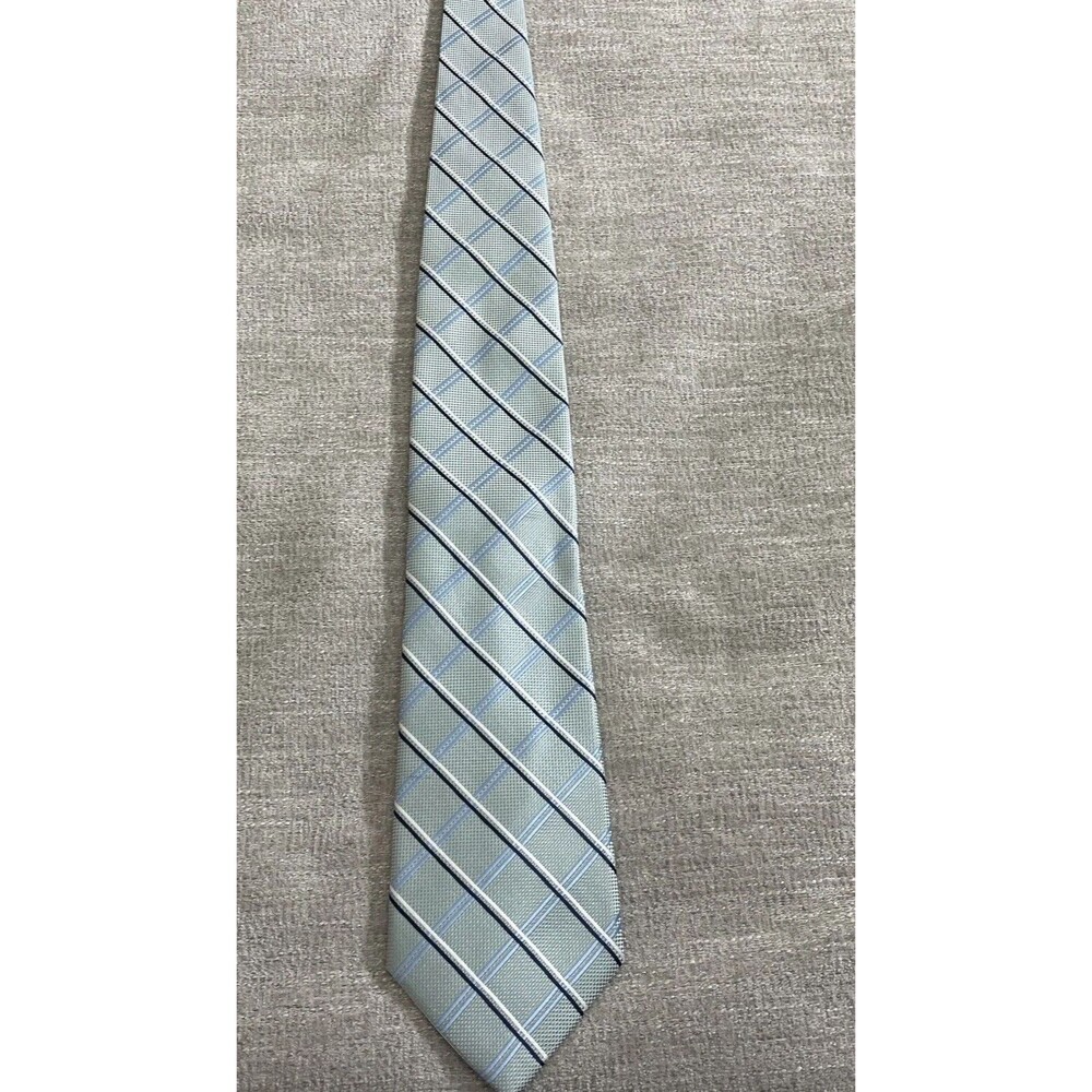 Firenze Tie Men's 100% Silk Green Blue Office Work professional formal business